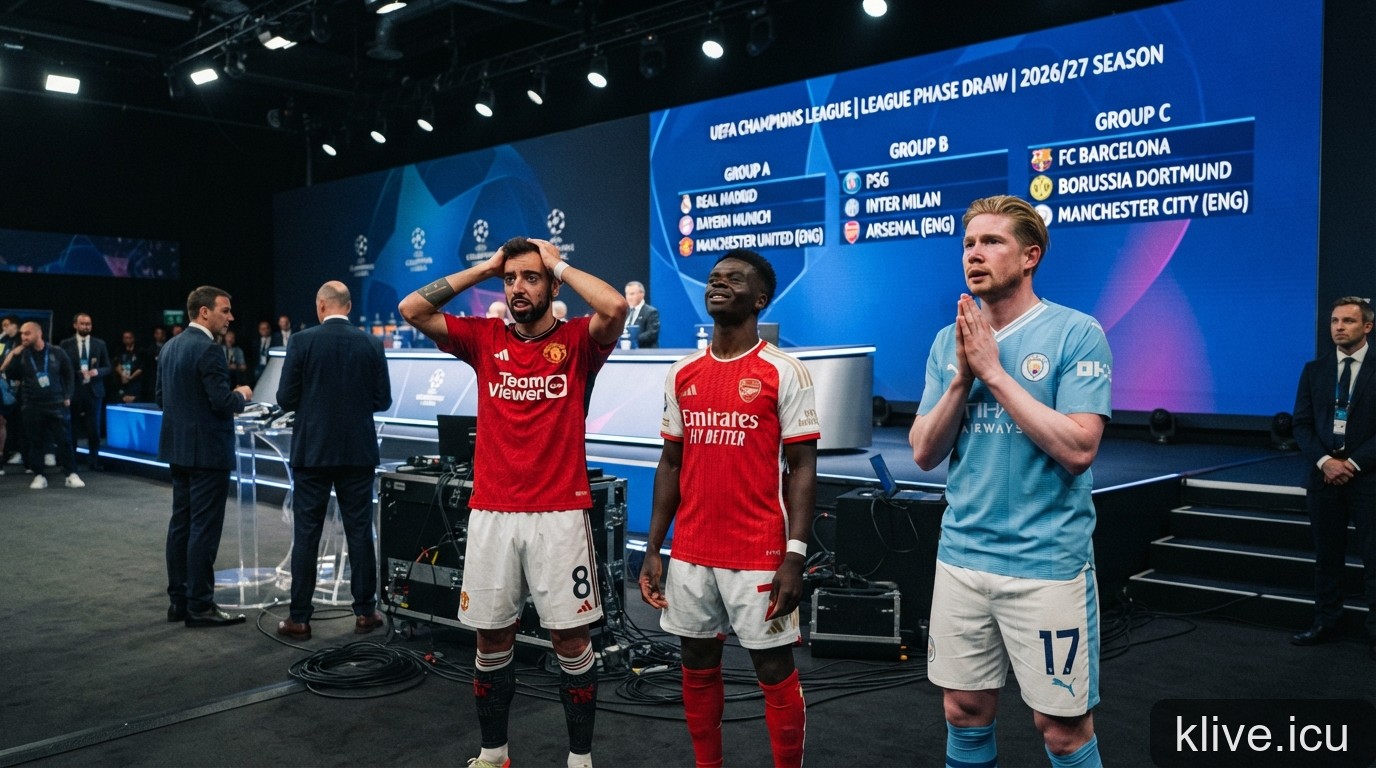 Kết quả bốc thăm Champions League 2026/27: Những 'cửa ải' tử thần cho các đại diện Ngoại hạng Anh